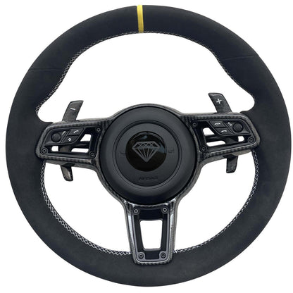 Sporty Carbon Fiber Car Steering Wheels Are Suitable for Porsche 911 992 Panamera Cayman Taycan Tayenne Macan Boxster 718Cayenne