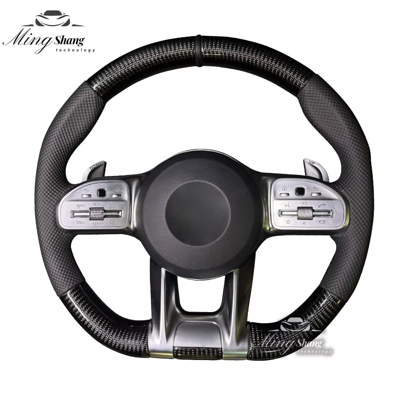 Carbon fiber AMG steering wheels are suitable for Mercedes-Benz w222 w221 w463 w211 w213 w223 w210 w205 w204 w218 w219 w212