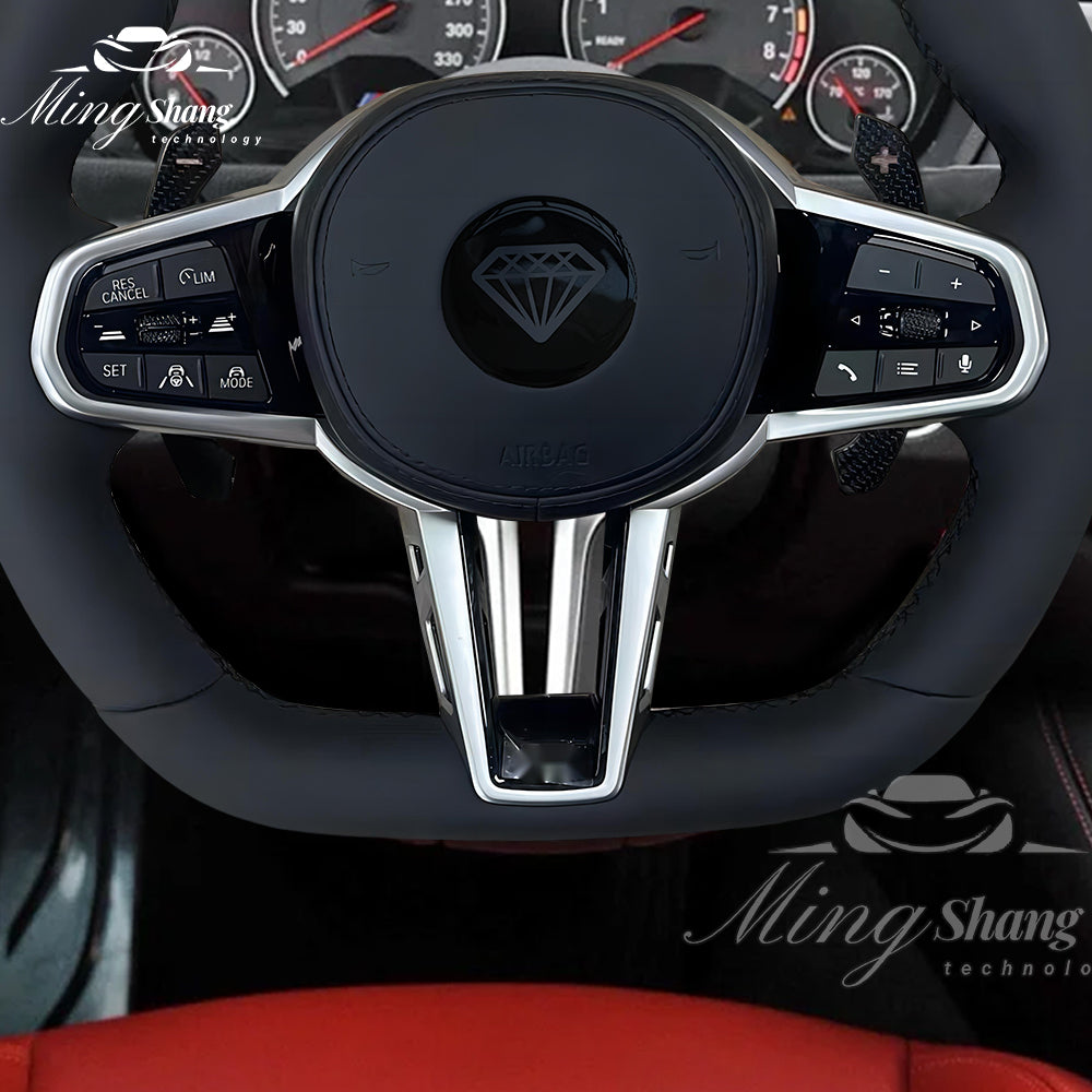 The red-label leather sport steering wheel is suitable for BMW F02 X2 X3 X4 X5 X6 M2 M3 M4 M5 M6 F10 F30 F21 F22 F46 F30 F03 F13 G01 G02 G05 G06 G07 G08 G11 G12 G14 G15 G16 G17 G20 G29 G30 G31 G32 G80 G82 F92 X3