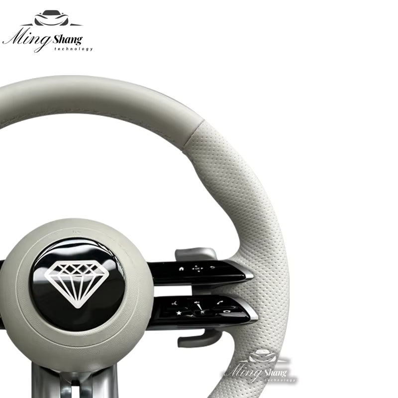 The leather Dragonfly AMG car steering wheel is suitable for Mercedes-Benz w222 w221 w463 w211 w213 w223 w210 w205 w204 w218 GLE