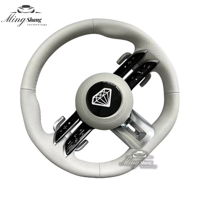 The leather Dragonfly AMG car steering wheel is suitable for Mercedes-Benz w222 w221 w463 w211 w213 w223 w210 w205 w204 w218 GLE