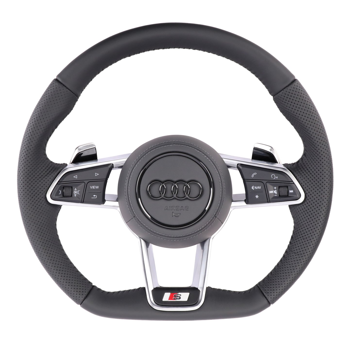 Custom R8 Steering Wheel for Audi A3 A4 A5 A6 A7 A8 S3 S4 S5 S6 S7 S8 Q3 Q5 Q7 Q8 SQ5 SQ7 SQ8 RSQ5 RSQ7 RSQ8 RS3 RS4 RS5 RS6 RS7 R8