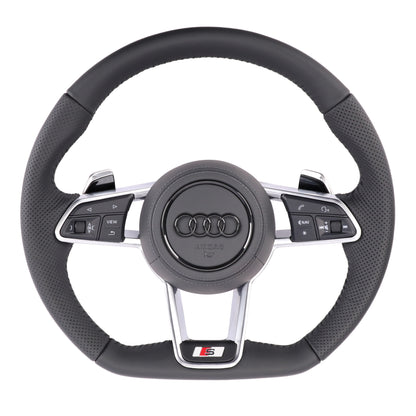 Custom R8 Steering Wheel for Audi A3 A4 A5 A6 A7 A8 S3 S4 S5 S6 S7 S8 Q3 Q5 Q7 Q8 SQ5 SQ7 SQ8 RSQ5 RSQ7 RSQ8 RS3 RS4 RS5 RS6 RS7 R8