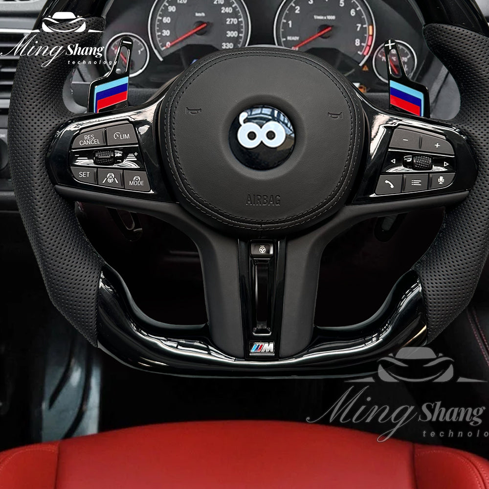 The Bordeaux carbon fiber AUTO steering wheel is suitable for BMW G20 G30 G05 G01 G02 G06 G07 X5 F10 F30 F21 F22 F46 F30 F35