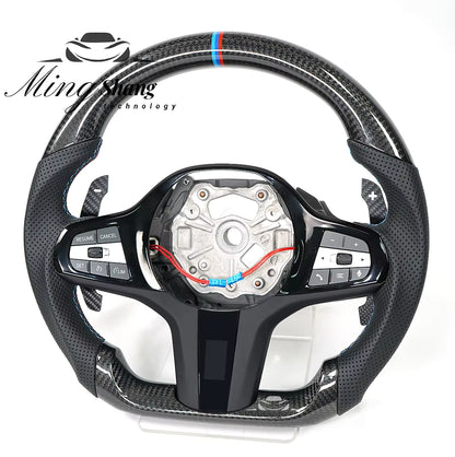 SK CUSTOM F30 F10 E90 G07 G22 G38 G20 F80 F87 F90 M3 Magnetic Paddle Shifters Carbon Fiber Steering Wheel Shift Paddles for BMW