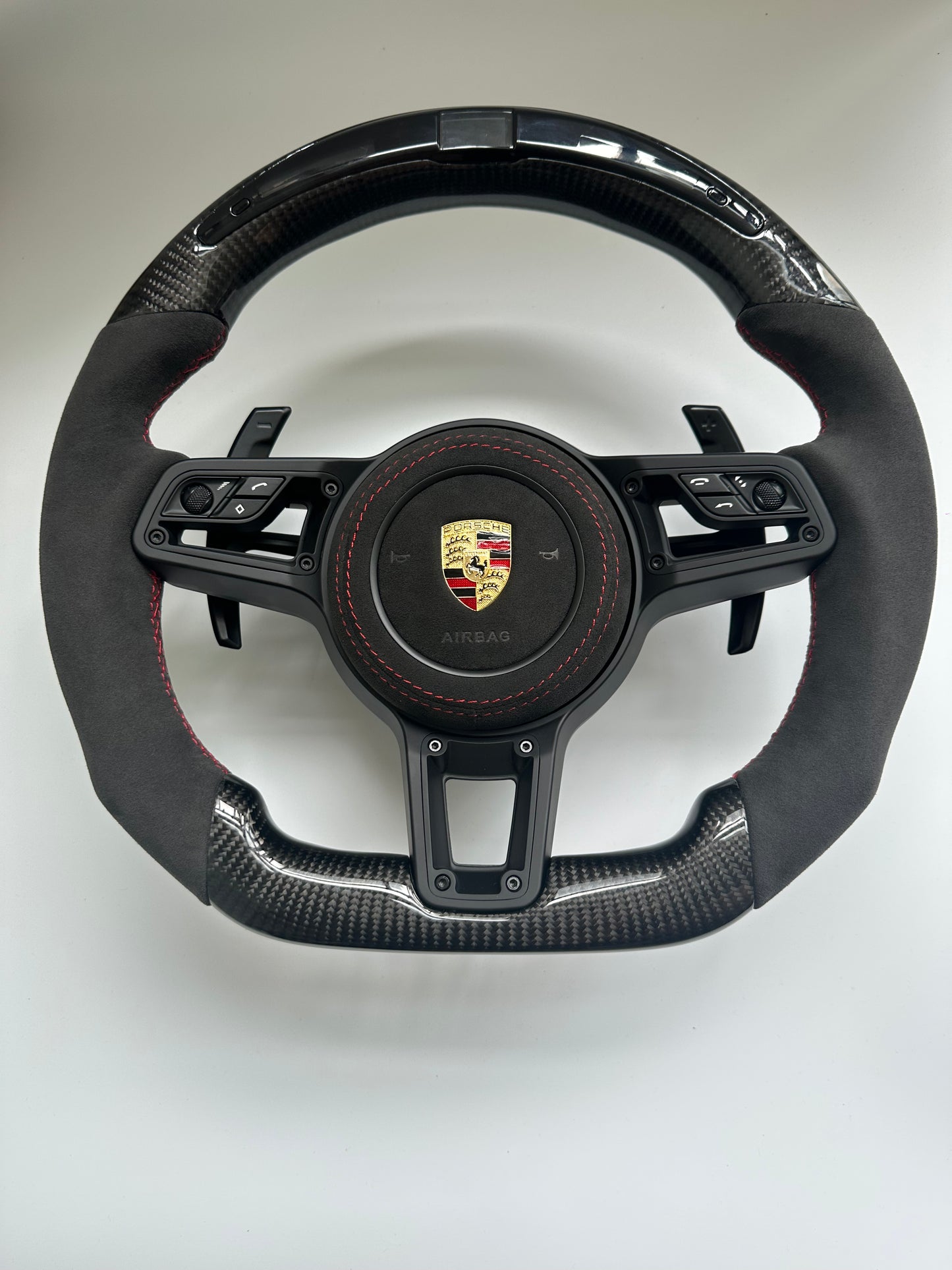 Sporty Carbon Fiber Car Steering Wheels Are Suitable for Porsche 911 992 Panamera Cayman Taycan Tayenne Macan Boxster 718Cayenne