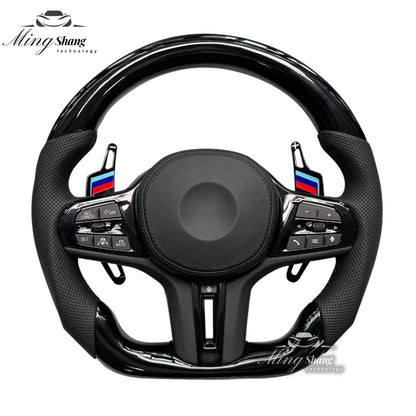 Forged carbon fiber car steering wheels are suitable for BMW F/G chassis F01 F07 F10 F30 F21 F22 F46 F30 F35 G30 G38 G26 G60 F35