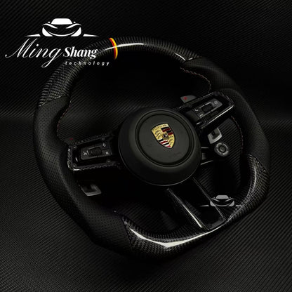 AUTO OHC Sports steering wheel assembly is available for Porsche's new 911 992 718 Paramela Taycan Tayenne Macan Cayman