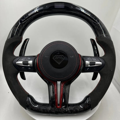 LED Display Carbon Fiber Steering Wheel For Bmw F30 F32 F33 F34 F35 F36F01 F06 F07 F10 F11 F12 F13 F14 F15 F16 F22 F18 F80 F82