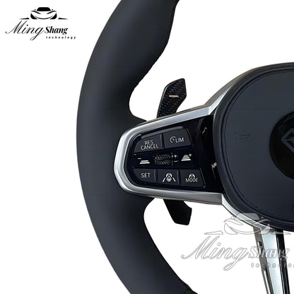 The red-label leather sport steering wheel is suitable for BMW F02 X2 X3 X4 X5 X6 M2 M3 M4 M5 M6 F10 F30 F21 F22 F46 F30 F03 F13 G01 G02 G05 G06 G07 G08 G11 G12 G14 G15 G16 G17 G20 G29 G30 G31 G32 G80 G82 F92 X3