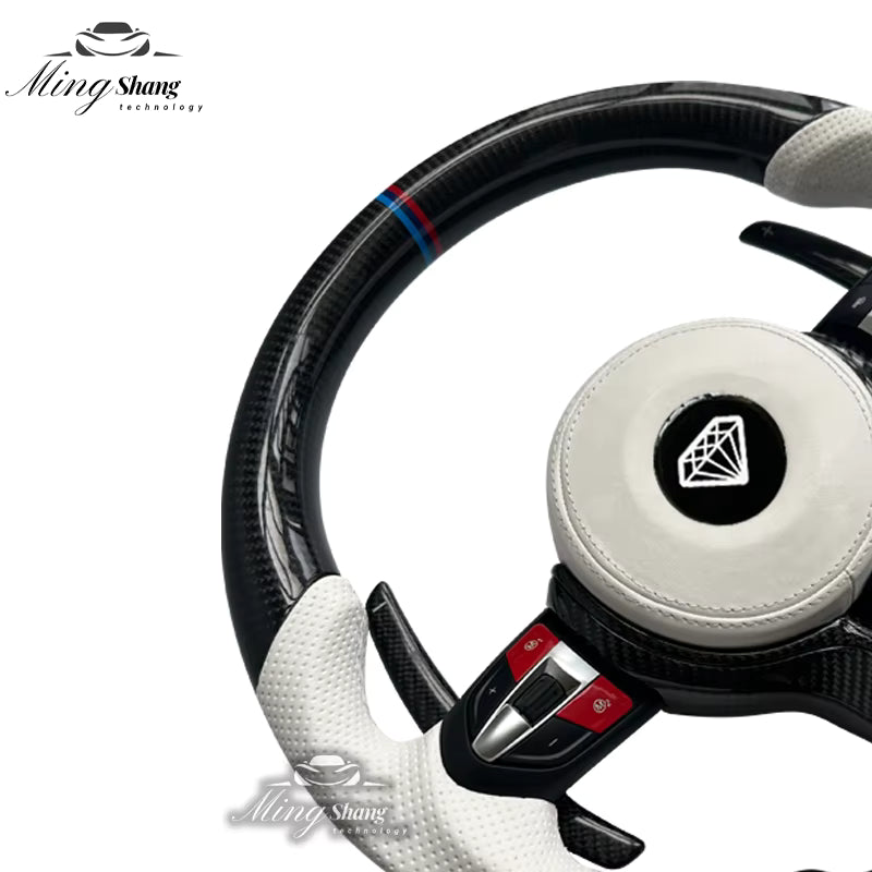 Suitable for BMW carbon fiber steering wheels X1 X2 X3 X4 X5 X6 X7 M1 M2 M3 M4 M5 M6 F10 F30 F21 F22 F46 F30 F35 E46 E60 E90 F15