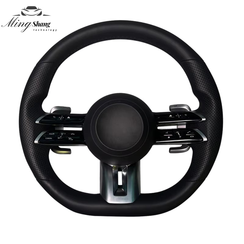 The leather Dragonfly AMG car steering wheel is suitable for Mercedes-Benz w222 w221 w463 w211 w213 w223 w210 w205 w204 w218 GLE