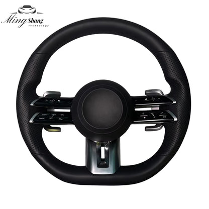 The leather Dragonfly AMG car steering wheel is suitable for Mercedes-Benz w222 w221 w463 w211 w213 w223 w210 w205 w204 w218 GLE