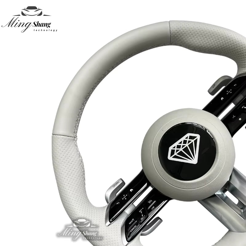 The leather Dragonfly AMG car steering wheel is suitable for Mercedes-Benz w222 w221 w463 w211 w213 w223 w210 w205 w204 w218 GLE