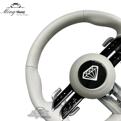 The leather Dragonfly AMG car steering wheel is suitable for Mercedes-Benz w222 w221 w463 w211 w213 w223 w210 w205 w204 w218 GLE