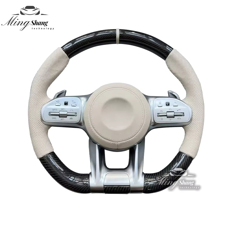 Carbon fiber AMG steering wheels are suitable for Mercedes-Benz w222 w221 w463 w211 w213 w223 w210 w205 w204 w218 w219 w212