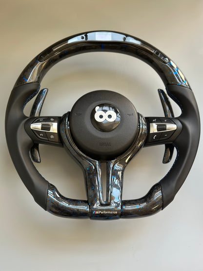 The red foil carbon fiber AUTO steering wheel is suitable for BMW E90 E91 E92 E93 E70 E71 E72 E53 F10 F30 F21 F22 F46 F30 F35 M3