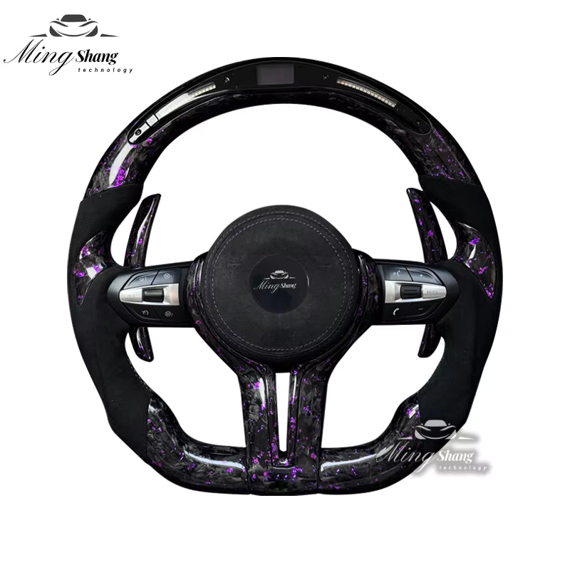 The red foil carbon fiber AUTO steering wheel is suitable for BMW E90 E91 E92 E93 E70 E71 E72 E53 F10 F30 F21 F22 F46 F30 F35 M3