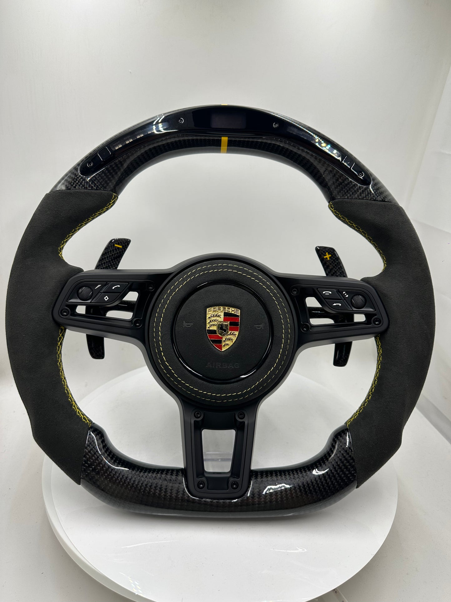 Sporty Carbon Fiber Car Steering Wheels Are Suitable for Porsche 911 992 Panamera Cayman Taycan Tayenne Macan Boxster 718Cayenne