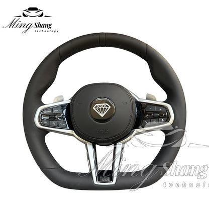 The red-label leather sport steering wheel is suitable for BMW F02 X2 X3 X4 X5 X6 M2 M3 M4 M5 M6 F10 F30 F21 F22 F46 F30 F03 F13 G01 G02 G05 G06 G07 G08 G11 G12 G14 G15 G16 G17 G20 G29 G30 G31 G32 G80 G82 F92 X3