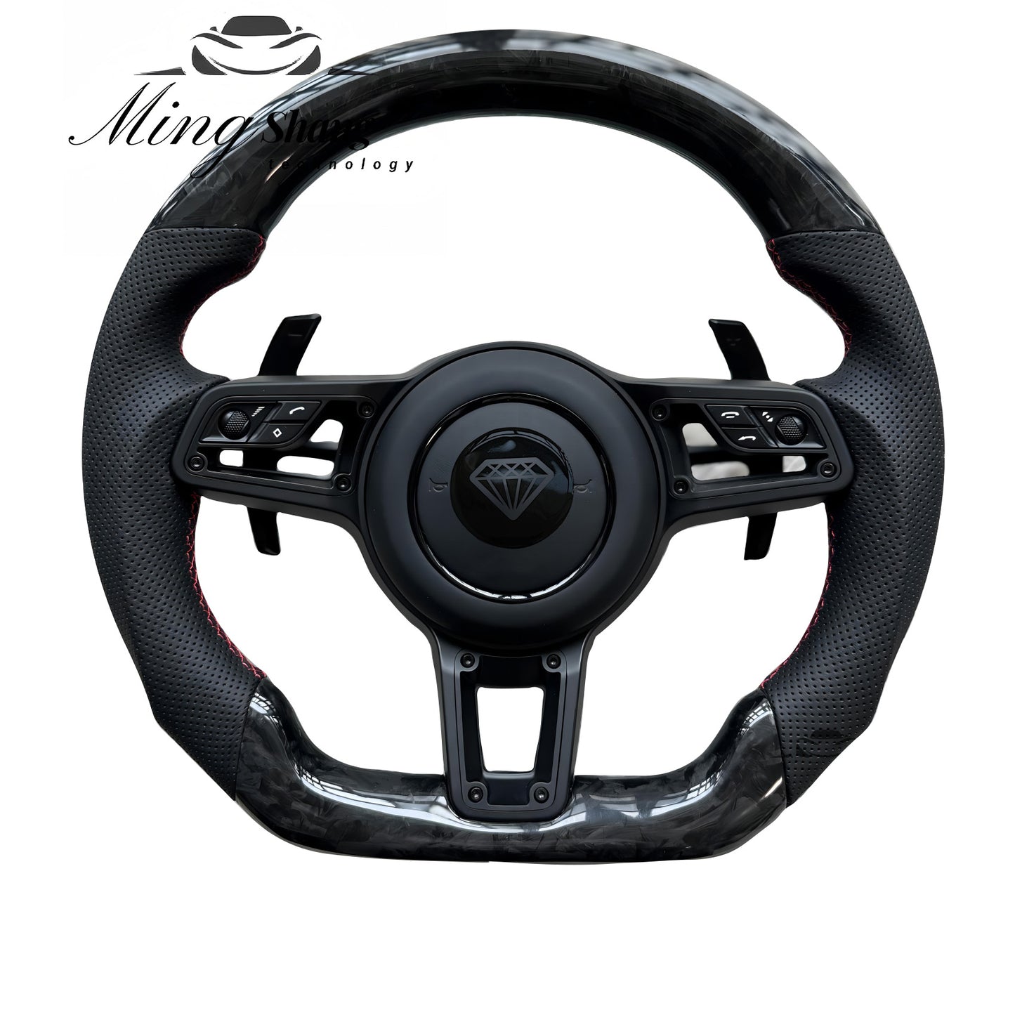Sporty Carbon Fiber Car Steering Wheels Are Suitable for Porsche 911 992 Panamera Cayman Taycan Tayenne Macan Boxster 718Cayenne