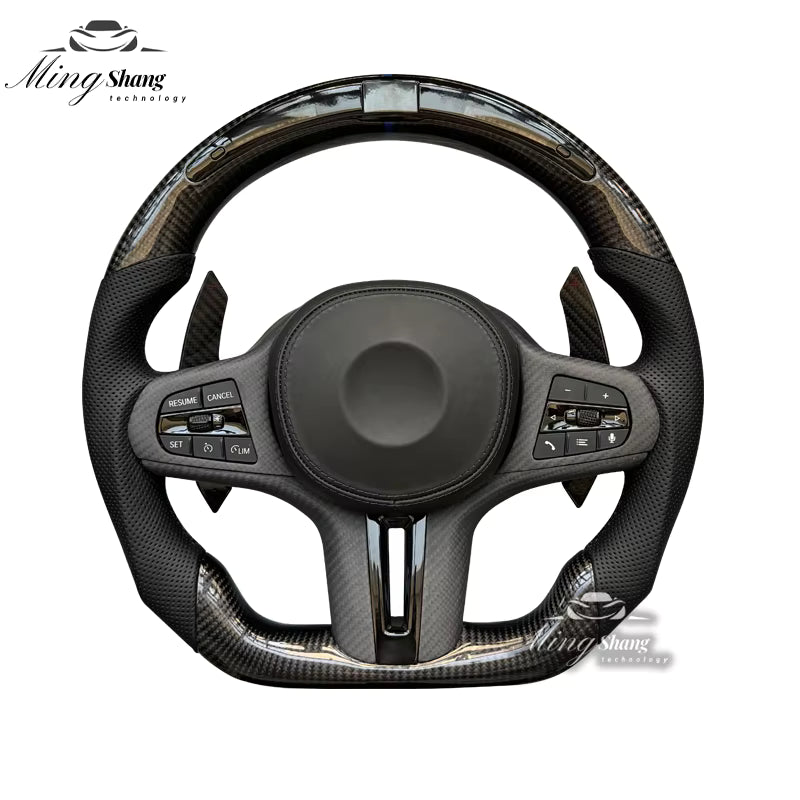 Forged carbon fiber car steering wheels are suitable for BMW F/G chassis F01 F07 F10 F30 F21 F22 F46 F30 F35 G30 G38 G26 G60 F35