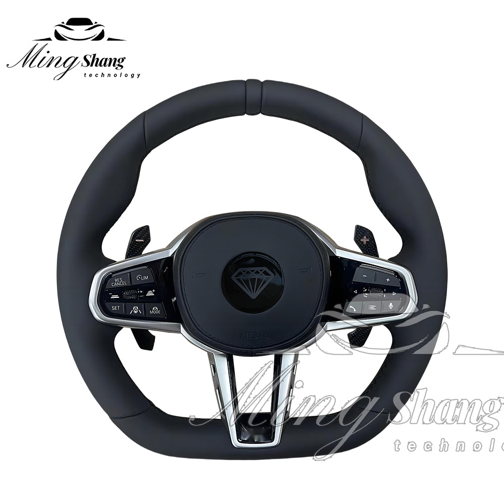 The red-label leather sport steering wheel is suitable for BMW F02 X2 X3 X4 X5 X6 M2 M3 M4 M5 M6 F10 F30 F21 F22 F46 F30 F03 F13 G01 G02 G05 G06 G07 G08 G11 G12 G14 G15 G16 G17 G20 G29 G30 G31 G32 G80 G82 F92 X3
