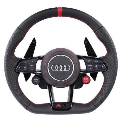 Custom R8 Steering Wheel for Audi A3 A4 A5 A6 A7 A8 S3 S4 S5 S6 S7 S8 Q3 Q5 Q7 Q8 SQ5 SQ7 SQ8 RSQ5 RSQ7 RSQ8 RS3 RS4 RS5 RS6 RS7 R8