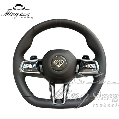 The red-label leather sport steering wheel is suitable for BMW F02 X2 X3 X4 X5 X6 M2 M3 M4 M5 M6 F10 F30 F21 F22 F46 F30 F03 F13 G01 G02 G05 G06 G07 G08 G11 G12 G14 G15 G16 G17 G20 G29 G30 G31 G32 G80 G82 F92 X3